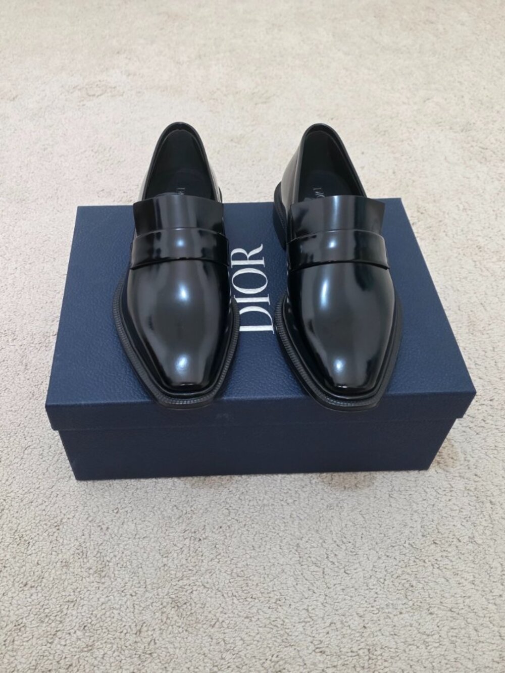 Dior Homme Palmarè Calfskin Leather Loafers - Black (Size 40) - Picture 2 of 11